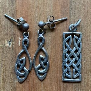 Silver Celtic Knot Earrings